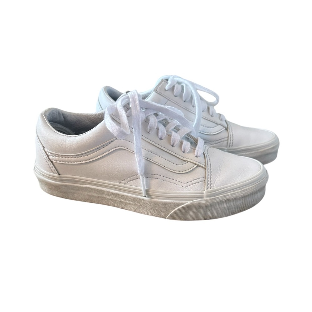 Vans Old Skool Classic White Low-Top Sneakers Women Size 5